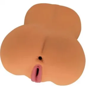 AYARA's First Virgin Latina Pussy And Ass Masturbator - Nasstoys Dual-Entry Real Feel Male Stimulation Device with Vibrating Bullet – Tan